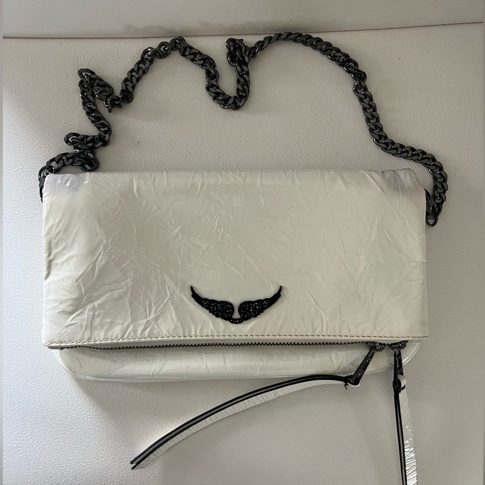 Zadig & Voltaire White Patent Bag